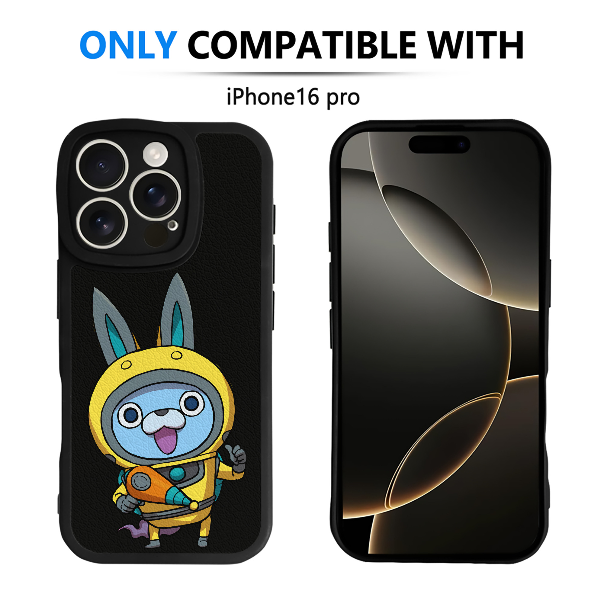 （画像用） 妖怪ウォッチ Yo-kai Watch 【iPhone 16シリーズ対応】シリコンスマホケース（レザー調） 材質：シリコン